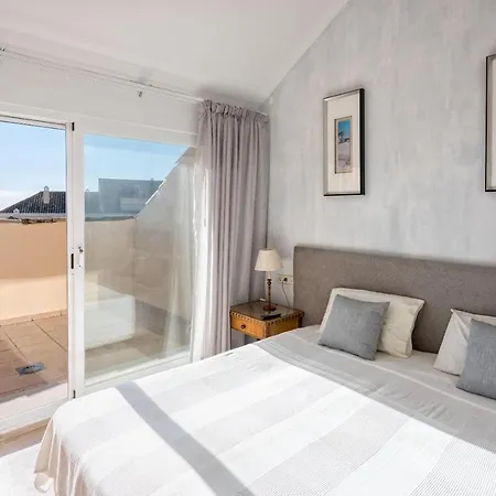 شقة Beachfront Penthouse Elviria Playa ماربيا